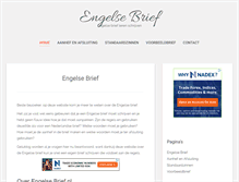 Tablet Screenshot of engelsebrief.nl